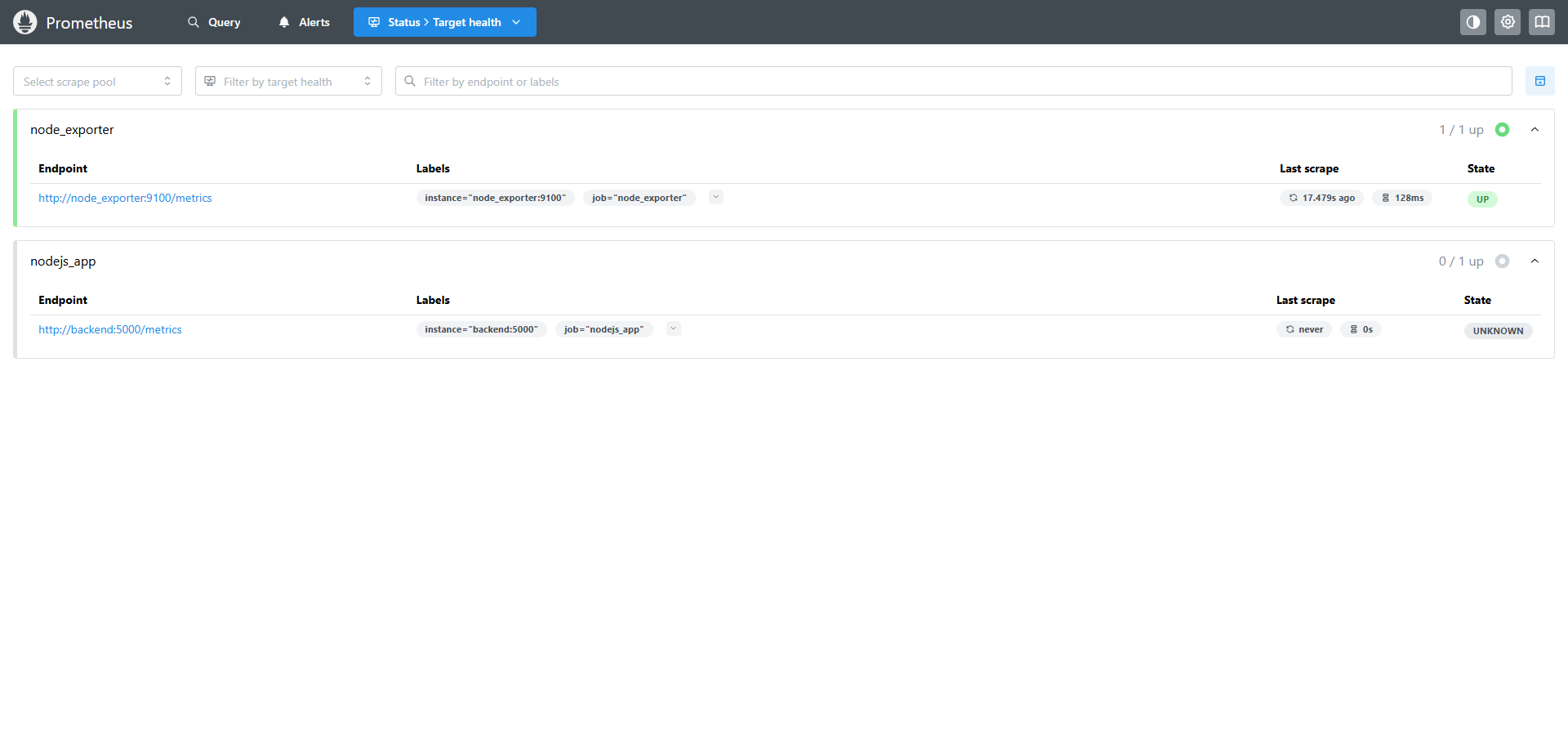 Prometheus metrics